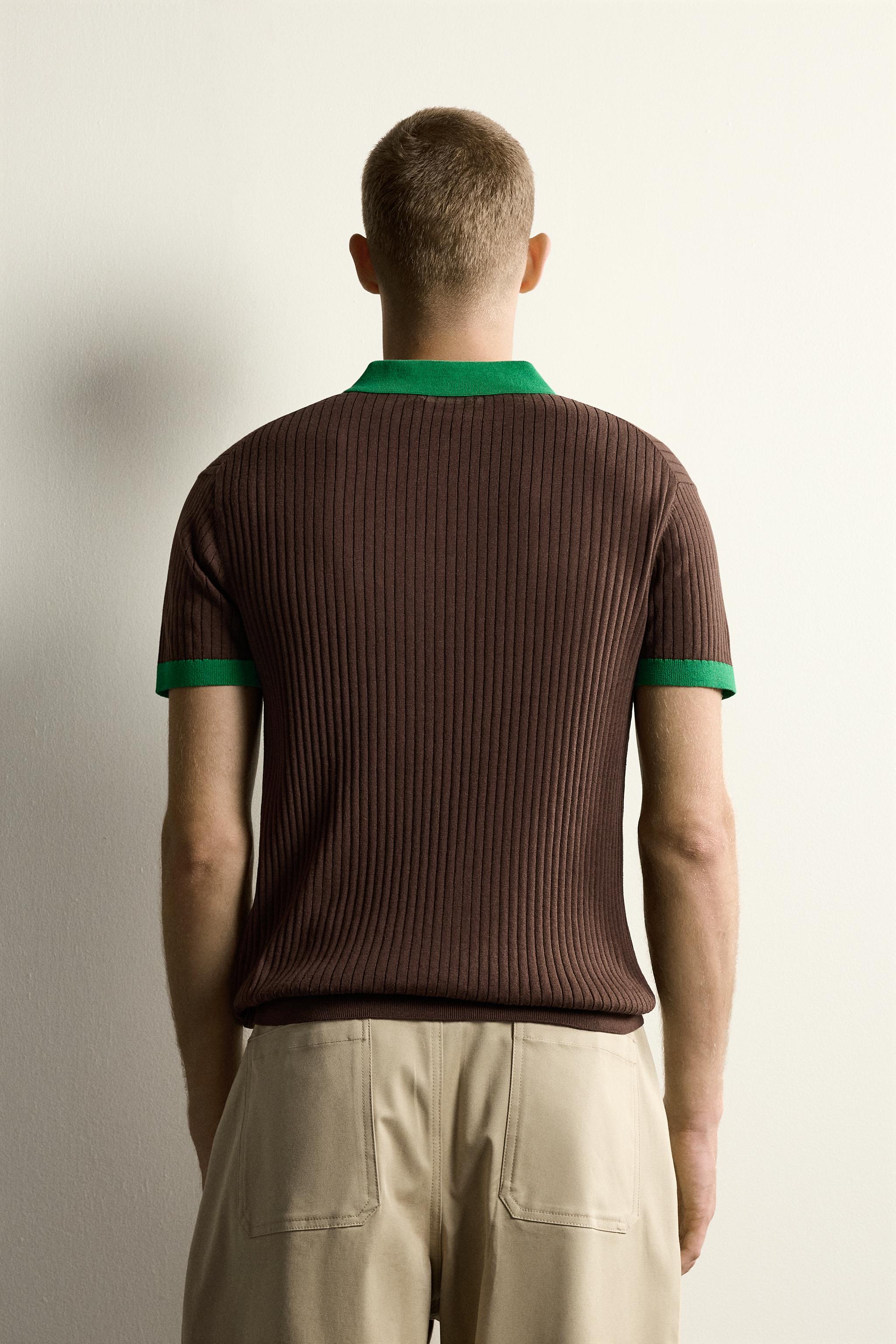 POLO EN MAILLE COLOR-BLOCK À ZIP